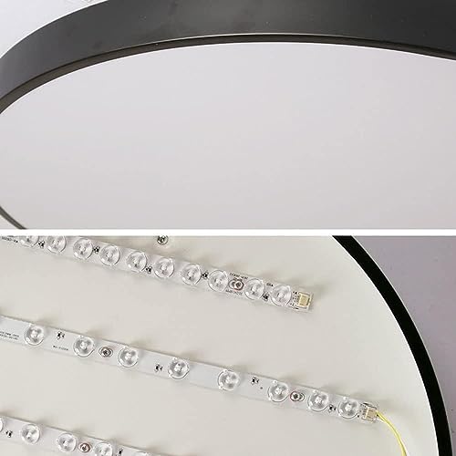 Plafonnier Rond LED Salon et Chambre Luminaire Bleu avec Télécommande - 6