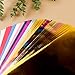 Produktbild Briartw Heißfolienpapier, 20 x 29 cm, 16 Farben, 50 Blatt, Toner, reaktive Folie, Heißprägefolie, Papier von Laserdrucker und Laminator, für Scrapbooking, Basteln, Kartenherstellung,