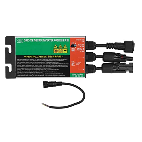 Micro Solar Grid Tie Inverter MPPT Solar Grid Tie Inverter Pure Sine Waving Aluminium Alloy Micro Solar Grid Tie Inverter AC120V Power Transformers (150W)