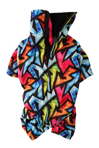 Graffiti Dog Raincoat – Waterproof 4 Legged Dog Rain Coat Fleece Lined, Rainproof Jacket for Fall Winter, Cold Snowy Weather Coat with Leash Hole for Puppy Small Medium Large Dogs (Medium) Graffiti Dog Raincoat – Waterproof 4 Legged Dog Rain Coat Fleece Lined, Rainproof Jacket for Fall Winter, Cold Snowy Weather Coat with Leash Hole for Puppy Small Medium Large Dogs (Medium)
