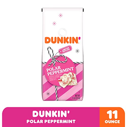 Dunkin' Polar Peppermint Flavored Ground Coffee, 11 Ounce Bag - Image 4