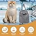 vsshe Hundebox faltbar, Transportbox für Hunde und Katzen, Geeignet für Auto und Flugzeug, leicht atmungsaktiv, für kleine Katzen, Kaninchen und Welpen mit Gewicht von maximal 15 Pfund (grau)