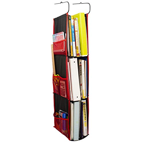 CROYD Locker Shelf Organizer Hanging Storage Ladder Adjustable for School, Work, Gym with Premium Hooks for Closet Rods