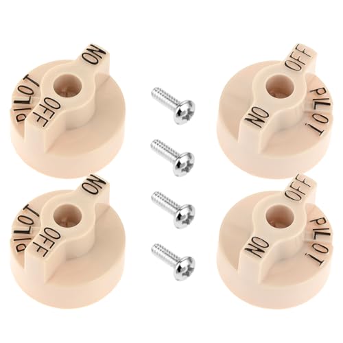 TEENGSE 1751-012 Gas Valve Knob, 4PCS Temperature Control Knob Compatible with Robertshaw Thermostat 1751-012, S1453A, P3202-92, 810-0109, 810-0433, 11432, F810-0109, G02518-1