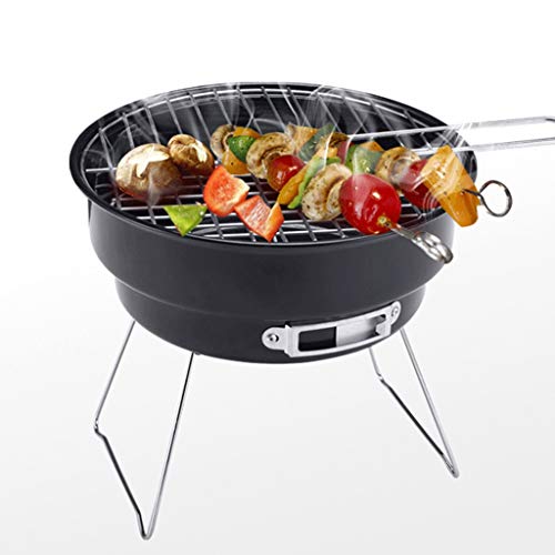 Barbecue Stainless steel grill, portable grill, collapsible grill, charcoal grill, suitable for outdoor cooking camp