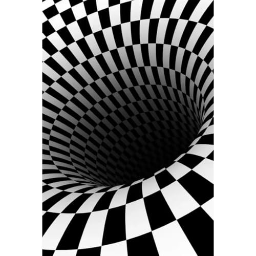 Tableau sur toile illusion d'optique affiche design abstrait 30x45