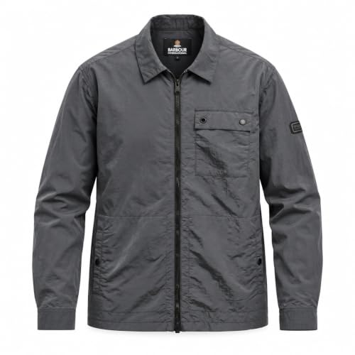 Image of Barbour International Men's Inline Overshirt Asphalt