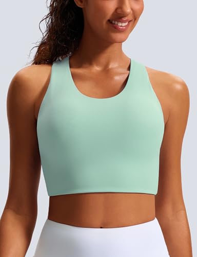 Image of Sports Bras for Women Criss-Cross Back Padded Workout Tank Tops Medium Support Crop Tops for Women