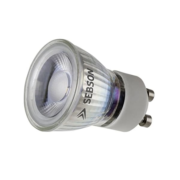 SEBSON LED Lampe GU10 warmweiß 3W, ersetzt 25W Halogenlampe, 35mm Durchmesser, 250lm, Spot 46°, 230V – Bild 3