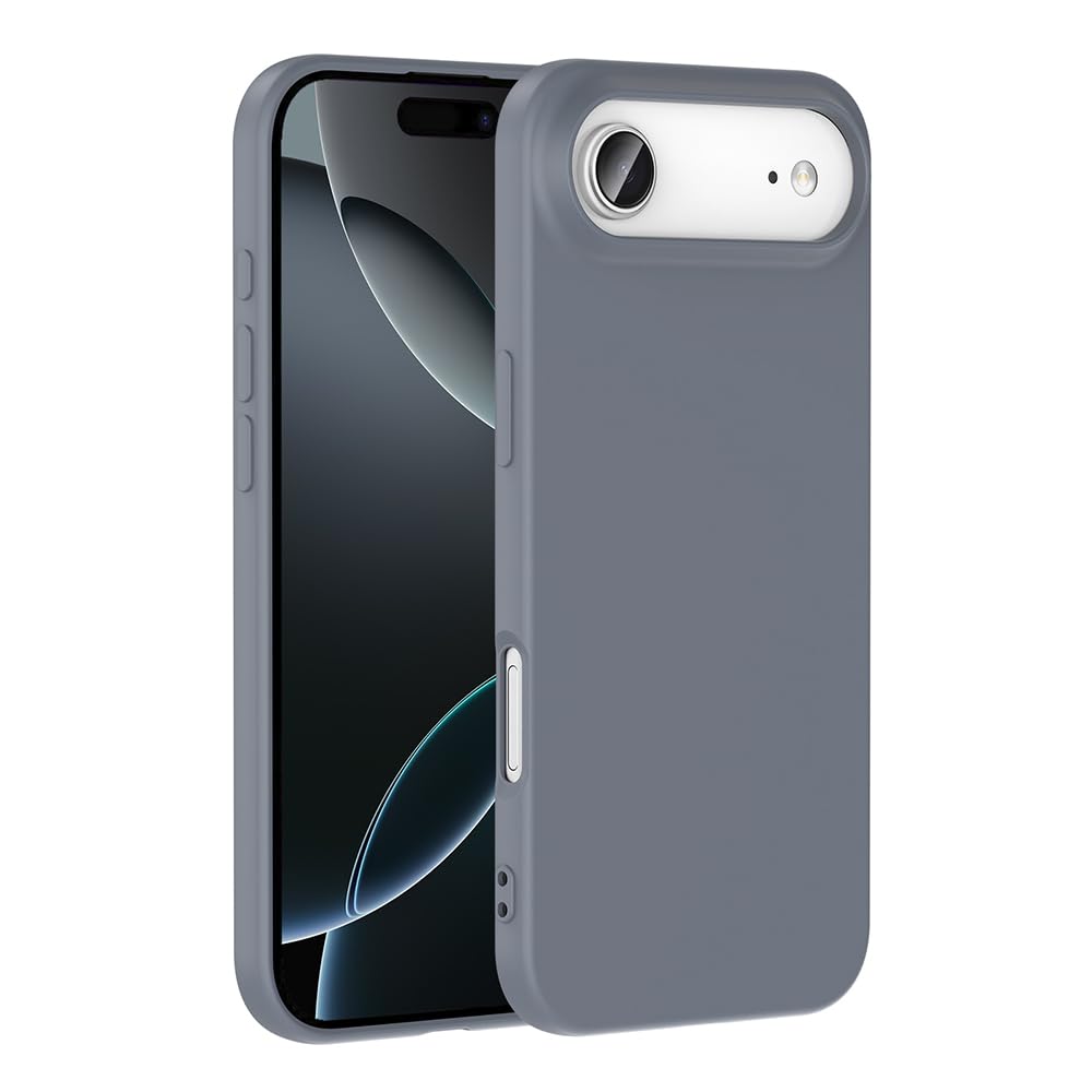 Zore Apple ile uyumlu iPhone 17 Air Kılıf Zore Mara Lansman Kapak Gri