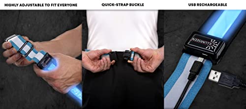 Illumiseen Led Reflective Belt Sash | High Visibility Led Lights With 2 Lighting Modes | Adjustable Quick Release Buckle | Usb Rechargeable, No Batteries Needed | Weatherproof Professional Safety Gear #TOP2