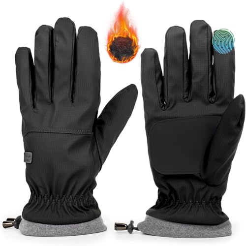 Guanti invernali impermeabili per uomini e donne, Guanti invernali impermeabili caldi touch screen guanti,per ciclismo, snowboard, escursionismo, corsa, guida e sport all'aria