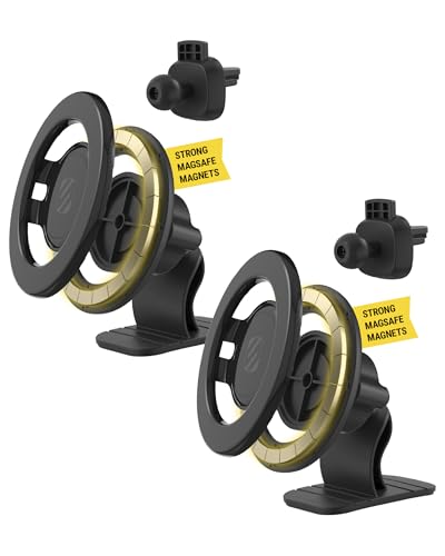 Scosche MagicMount Dual MagSafe Car Mount (Dash & Vent, 2-Pack)