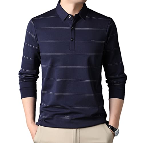 Polo en soie de mûrier manches longues homme pour look bureau et soirée