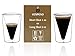 VESPESO Double Wall Espresso Cups Set of 2 - Thicker Thermo Insulated 3 Ounce Borosilicate Shot Glasses - Plus Steel Stirrer