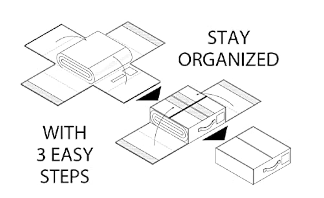 SheetCube Bed Sheet Organizers and Storage 6 Pack, Foldable Linen Closet Organizer with Window and Label, Bedding Folder Storage Box Container for Blanket, Duvet Cover Set, Bed Sheet Set - Beige