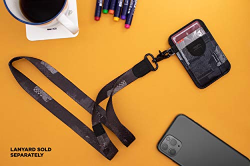 POCKT Slim Card Holder Wallet + Neck Lanyard for Keys Bundle for Women | Smutch4