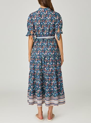 Shoshanna Women's Santana Floral Buttondown Tiered Midi2