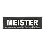 Lichtreflektierende Schriftfarbe auf schwarzem Grund