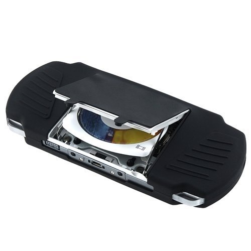 Gen Soft Rubber Jelly Silicone Skin Cover Case for Sony PSP 3000, Black