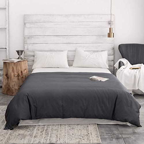 Image of ZonLi Duvet Cover for Weighted Blanket (Grey, 48'' x 72''), Breathable Soft Duvet Cover Queen Size Removable Cooling Cover for All Season