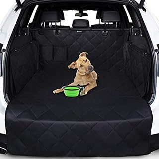 Car Boot Liners for Dogs - Boot Liner and Bumper Protector - 4 Layer Car Boot Cover - Heavy Duty Car Boot Protector - Waterproof Non Slip Large Cover for Dogs - Universal Fit 4x4 Estate SUV Hatchback