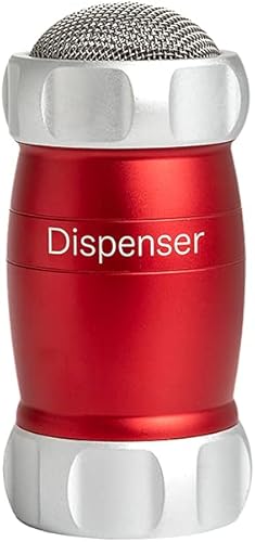 Marcato Design Atlas - Dispensador de harina, hecho en Italia, color rojo, 5 x 2.5 pulgadas