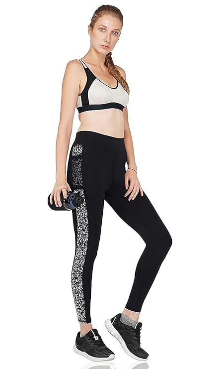 Image of Unbeatable Women Stretchable Gym Wear Sports Leggings Ankle Length Workout Tights