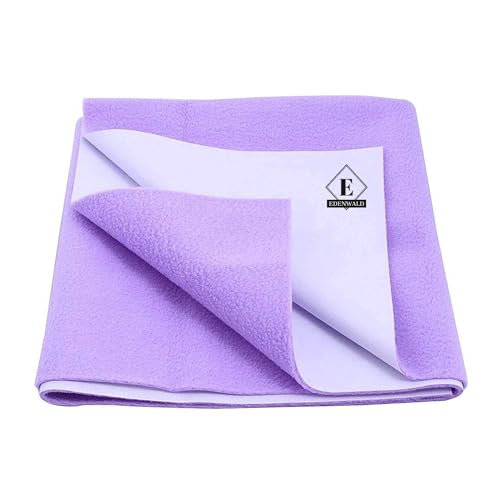 Image of Crib Mattress Protector Dry Sheet, Waterproof Bed Protector Sheets, Reusable Rubber Sheets for Children, Adults & Pet, Leak Proof Mats for Home, Outdoor & Travel (Medium 30 inchx40 inch) (Purple)