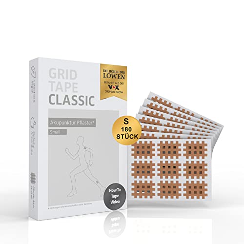 AKTIMED Grid Tape CLASSIC - Crosstape Gitterpflaster zur universellen Anwendung - Akupunkturpflaster Gitter dermatologisch getestet - Gittertape zum Kleben von Schmerz- und Triggerpunkten