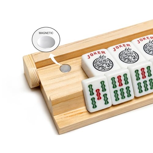 Set de 4 Soportes de Madera para Fichas American Mahjong 45 cm miniatura 5