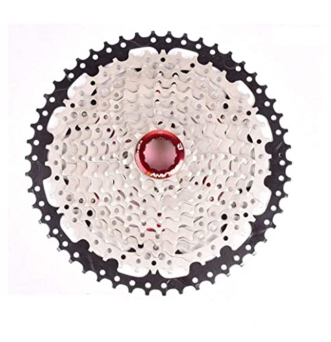 Bike MTB 10-Gang-Kassette, 11-46/50T breites Verhältnis inkl. Verlängerungshaken kompatibel mit Shimano M7000 M8000 M9000 Sunrace (11-46T) Cover
