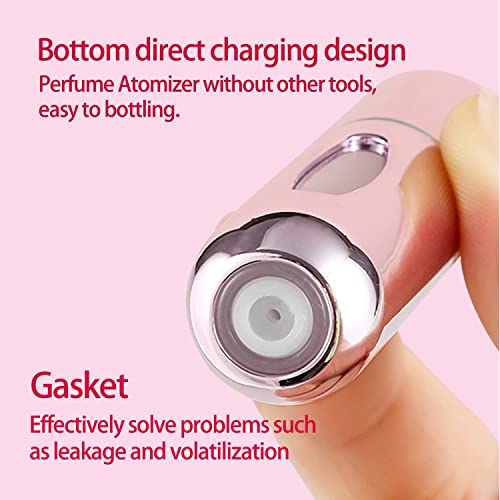5ml Parfümzerstäuber, 4 Stück Mini Nachfüllbar Parfüm Flaschen, Sprühflasche mit Fenster für Flug Reise, Ferien… - Image 5