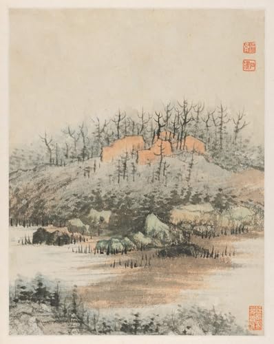 Affiche Shitao rivière Qinhuai pour créer un salon zen et élégant en 60x90 cm