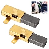 mit Metallverbindungshalterung Hochwertige Kohlebürste kompatibel mit FESTOOL TS55, TS75, AP55EB, AP65EB, AT55E, AT65EB 6x11x16,5 mm Hohe Festigkeit & Langlebigkeit，motorkohlen kompatibel (2 Stück)