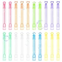 DERAYEE 20 Stück Mini Seifenblasen Set,Kleine Seifenblasen,Mini Blasenstäbe,Seifenblasenstab für Kinder Gastgeschenk Hochzeit Valentinstag Fest Mitgebsel Feizeit Sommer-Spielzeug