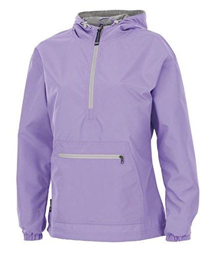 Image of Charles River Apparel Women's Chatham Anorak Jacket | Lightweight wind and water-resistant anorak with soft jersey lining, adjustable hood, and easy everyday coverage.