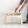IRIS-USA-Elevated-Dog-Bowls-Dog-Food-Bowls-Elevated-for-Large-Dogs-Dog-Raised-Bowls-with-2-Stainless-Steel-Bowls-2-Quart-12-Height-Almond IRIS USA Elevated Dog Bowls