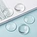 Craftdady 50Pcs Transparent Glass Cabochons 39.5-40mm Clear Glass Flat Back Dome Tile Half Round Cabochon Covers for Photo Pendant Jewelry Making