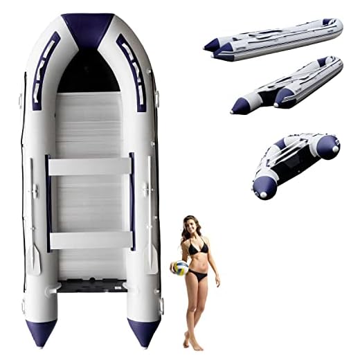 Prowake Schlauchboot TK-RIB420S, 420cm, Aluboboden, blau/weiß, für 9+1 Personen, max 30PS motorisierbar (Versand-kostenfrei *)