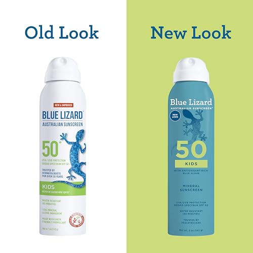 Image of BLUE LIZARD Sunscreen SPF 50+ Spray | Kids | 5 Fl Oz | Pack of 2