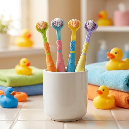 Image of Toddler Toothbrush 8 Pack, Ultra Soft Bristles Kids Toothbrush