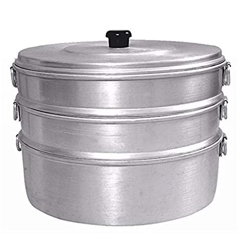 FINGERTIP 7/3 MOMOS Steamer Aluminium Momos Steamer 3 Tier Capacity 1.75 Litters