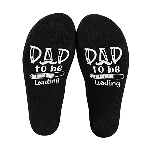 Poshzone Funny Father Grandpa Daddy Fathers Day Bad Pun Humor socks Dad to Be Loading. Please Wait - Funny socks for New Fathers