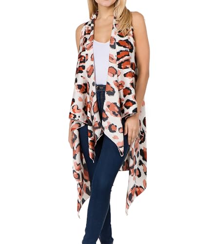 Image of Scarfand's Women's Sheer Open Front Lightweight Sleeveless Long Duster Cardigan Vest