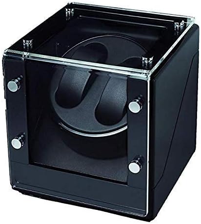 WHZHDMA Watch Winders, Watch Winder 2 Watches Battery,Watch Winder Box Engine Automatic Watches Cases Watches Boxes Winders Display Storage Black Every Family
