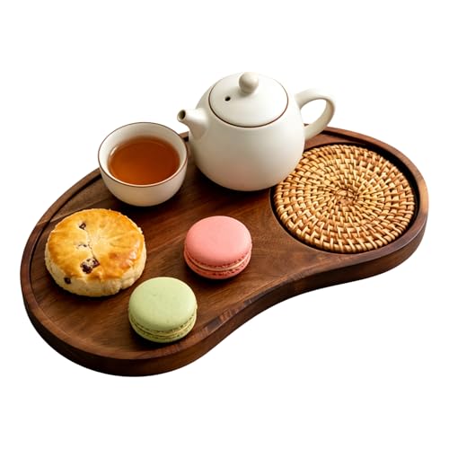 Bandeja de servicio | Tableros decorativos de madera | Bandeja para el gusto | para la mesa de casa, café, desayuno, terraza, aperitivo fiesta
