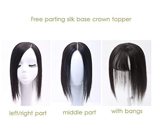 Cheveux clairsemés ? Solution extensions de cheveux humains base soie marron