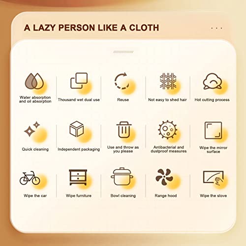 Jiajo 20Pcs Disposable Cleaning Rag In Box, One-Off Rag Microfiber Cleaning Cloth, For Cleaning Kichen Table Bathroom, Thickened Wipe Home Kitchen Car Multi-Functional (Green) #TOP7