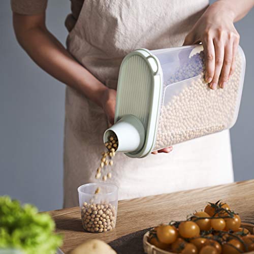 Citylife 2 Pcs 2.5 Lb Dog Food Containers Small Pet Cat Food Storage Container Pour Spout Measuring Cup Bird Dry Food Dispenser With Lid #TOP4